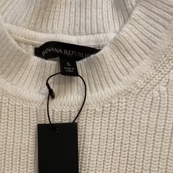 NWT BANANA REPUBLIC ORGANIC COTTON DROP SHOULDER SWEATER - MULTI SEASONAL! - Picture 4 of 11